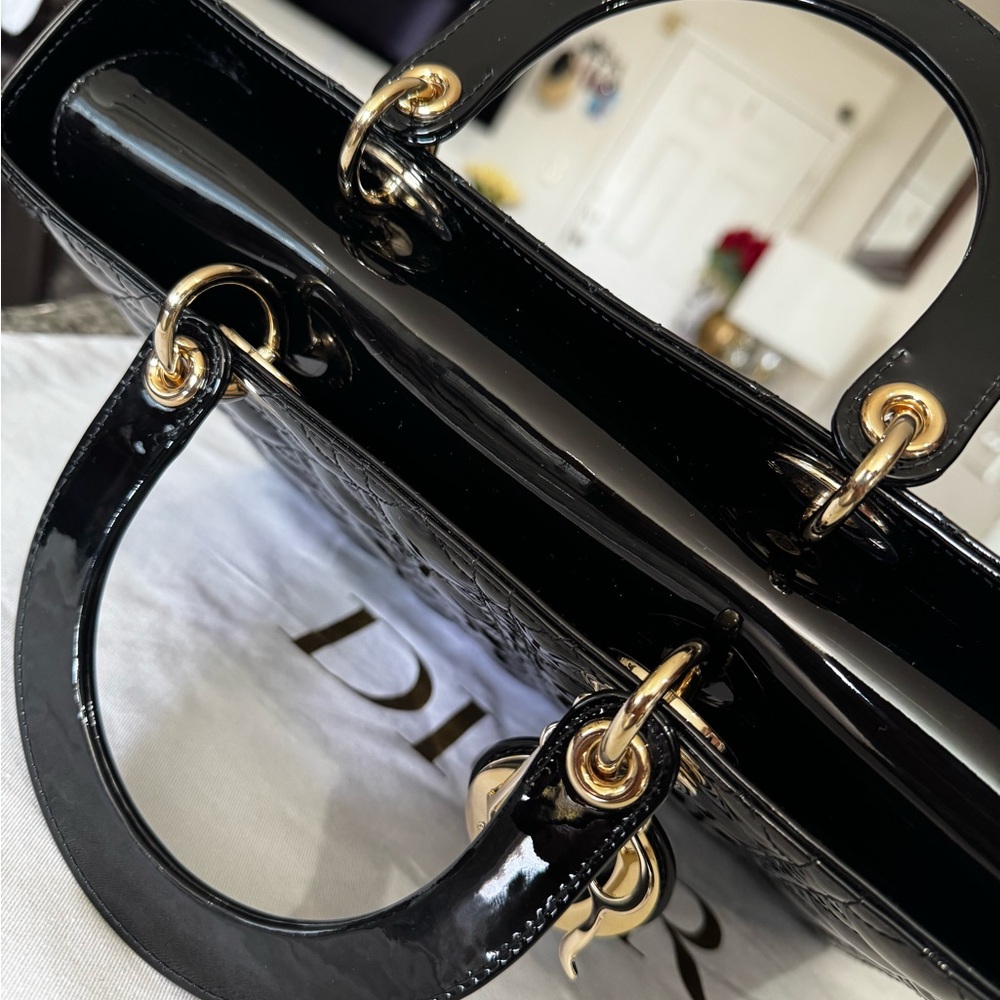 Lady Dior L Calfs kin - Picture 4 of 16